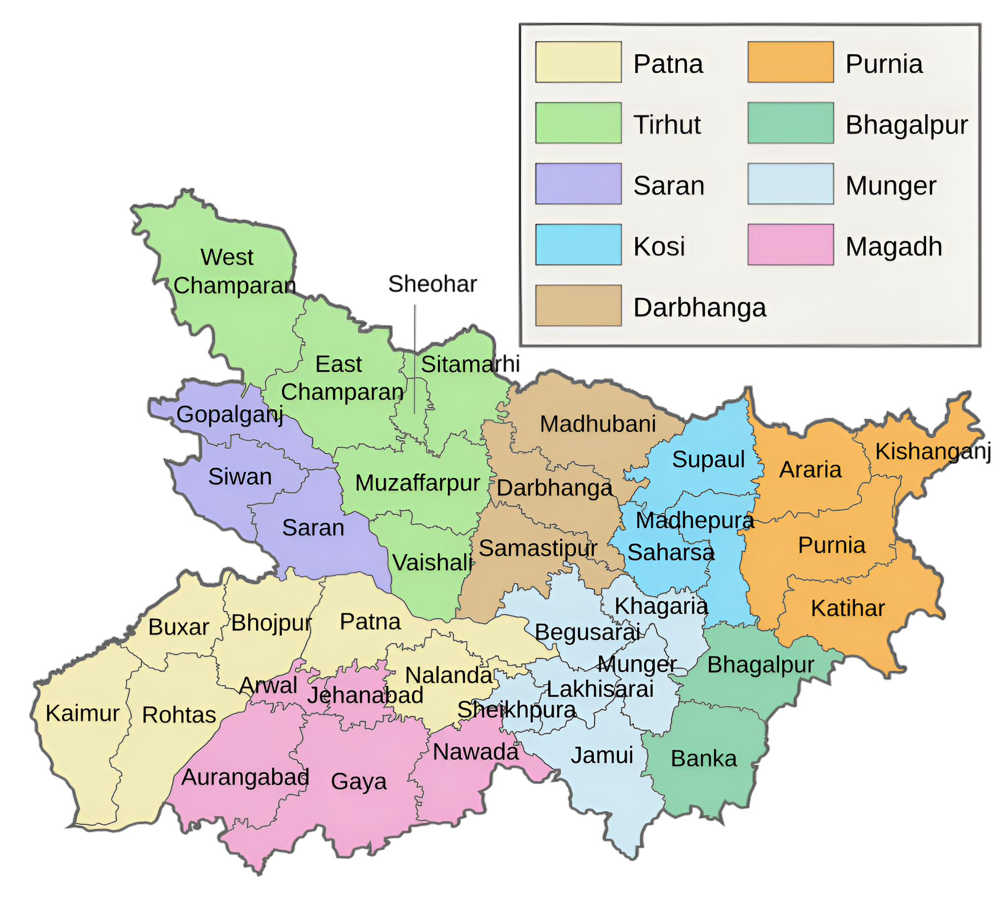 Divisions of Bihar