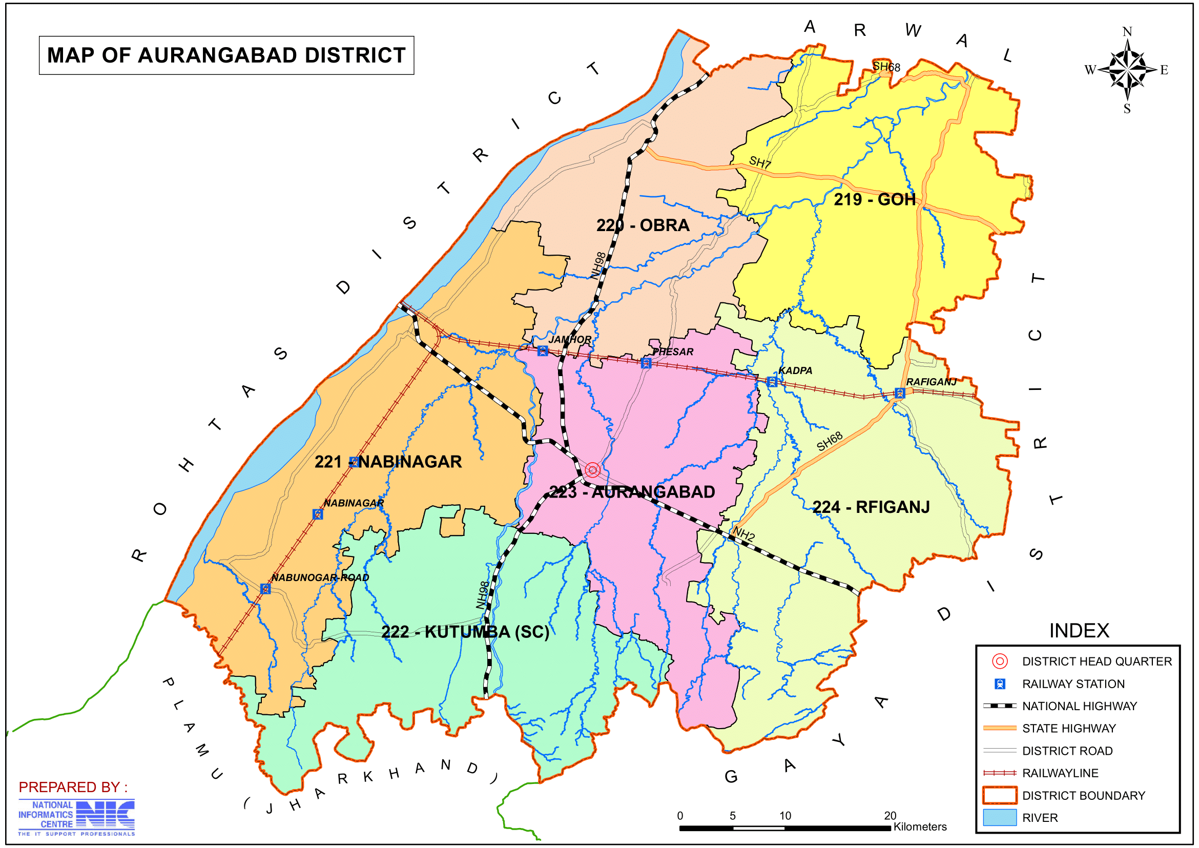Aurangabad District Map
