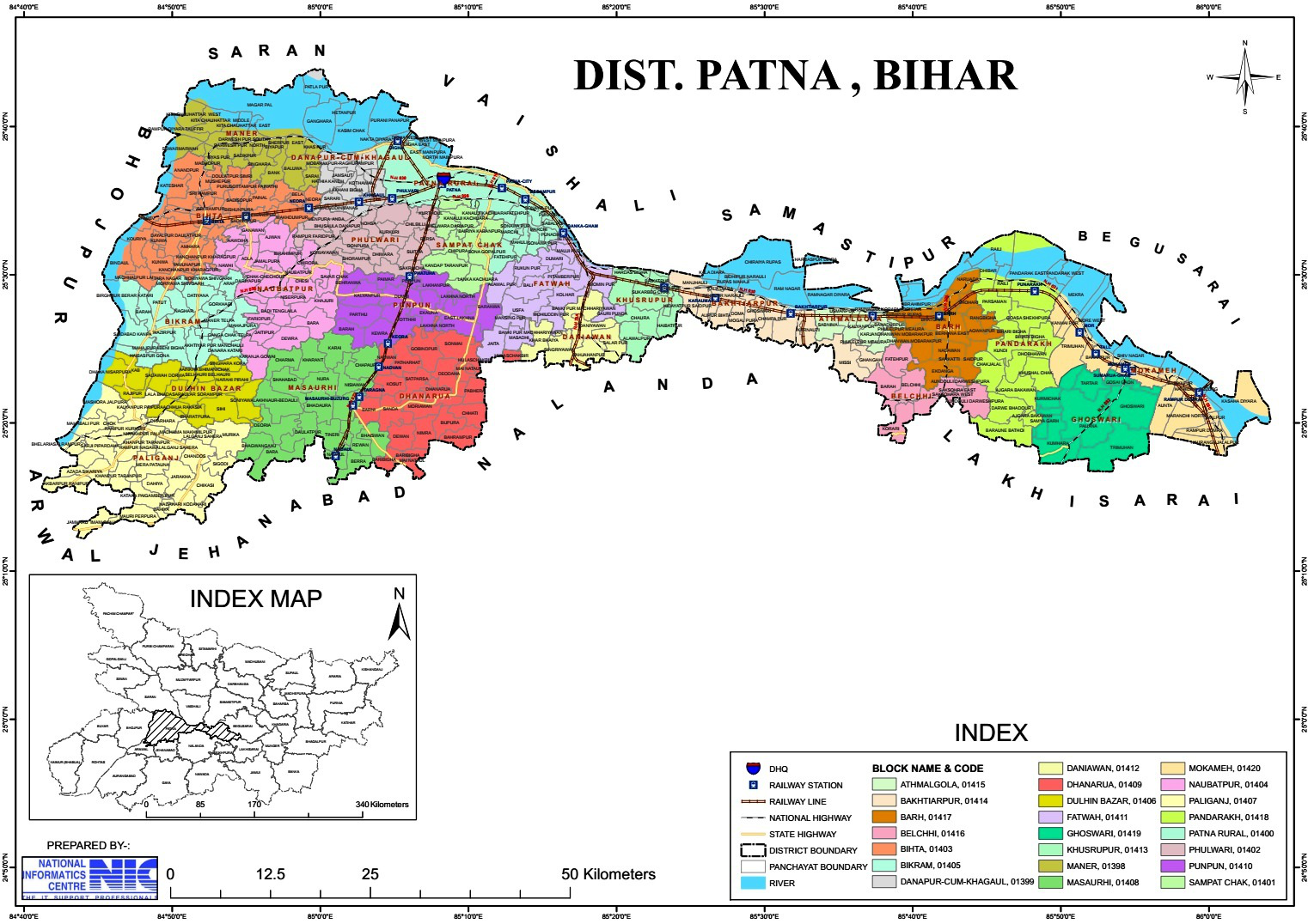 Patna District Map