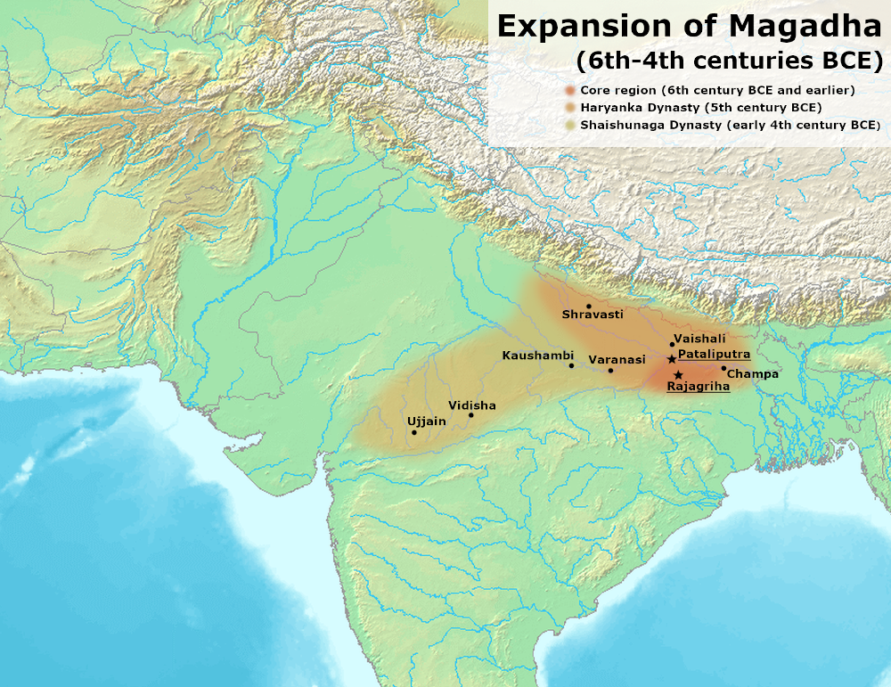 Magadha Kingdom map